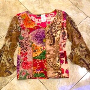 Forbidden embellished ladies top